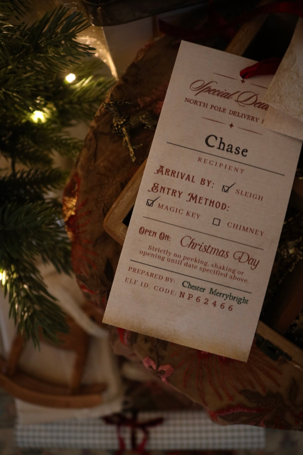 Personalised Gift Tag from Santa