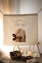 Large Birthday Banner | 100cm x 100cm | Multiple Design + Fabric Options
