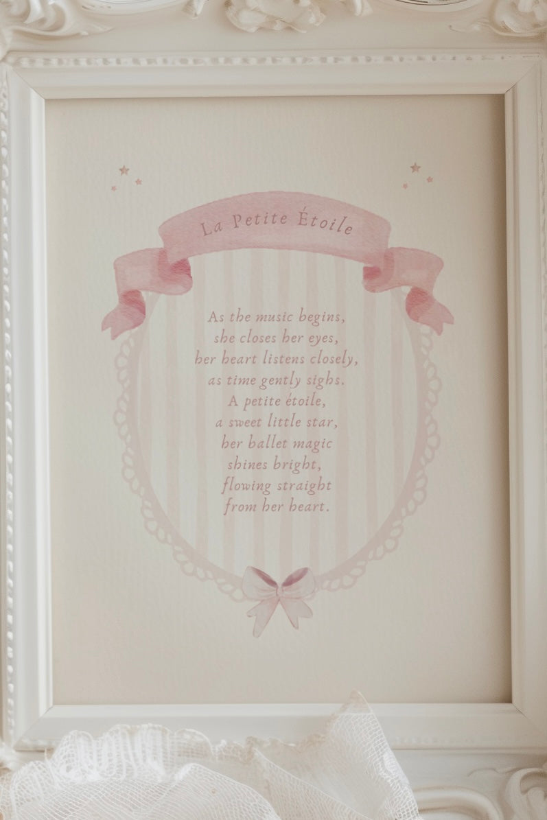 La Petite Étoile | A Poem for Your Little Ballet Star