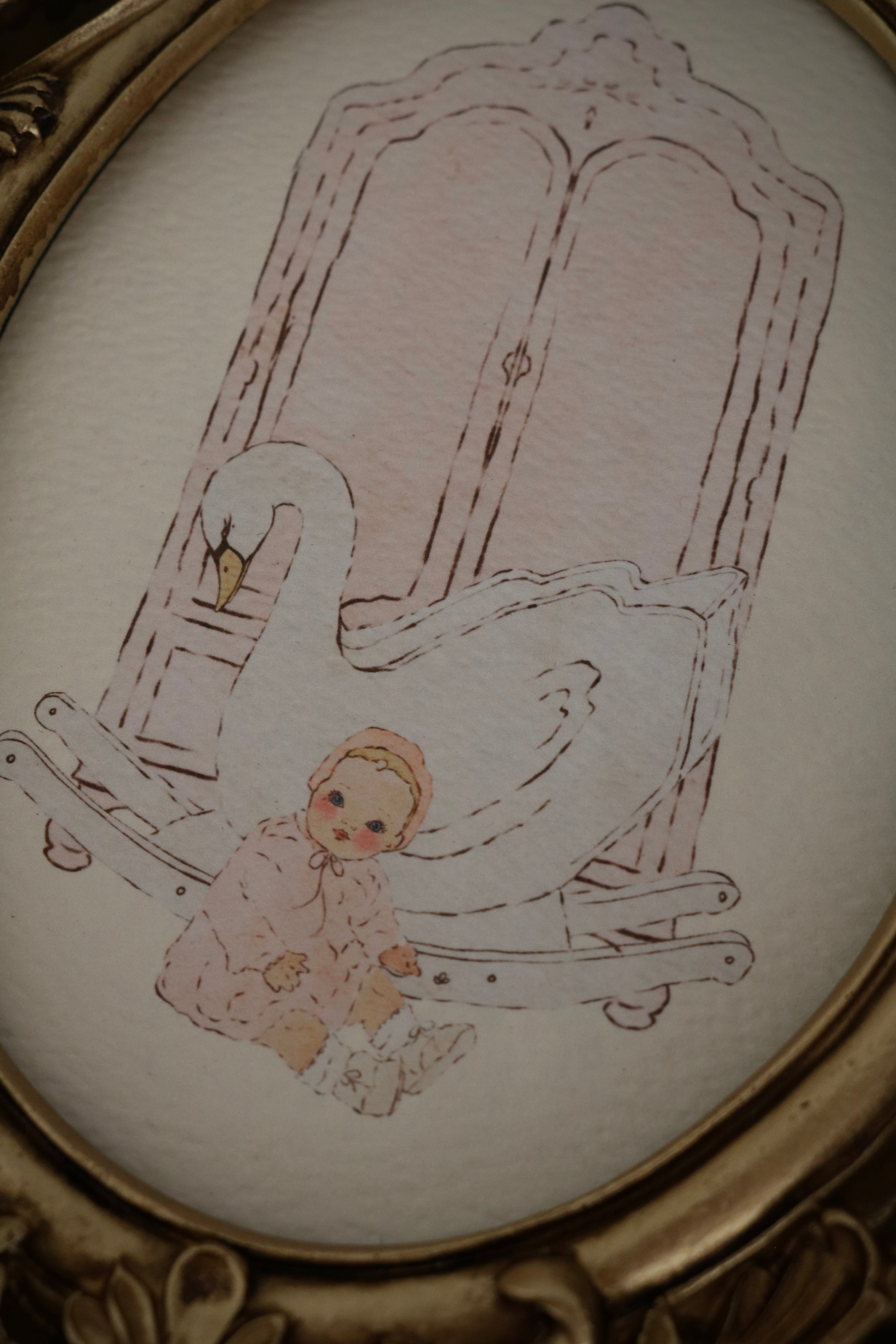 Dolly and the Rocking Swan | Art Print
