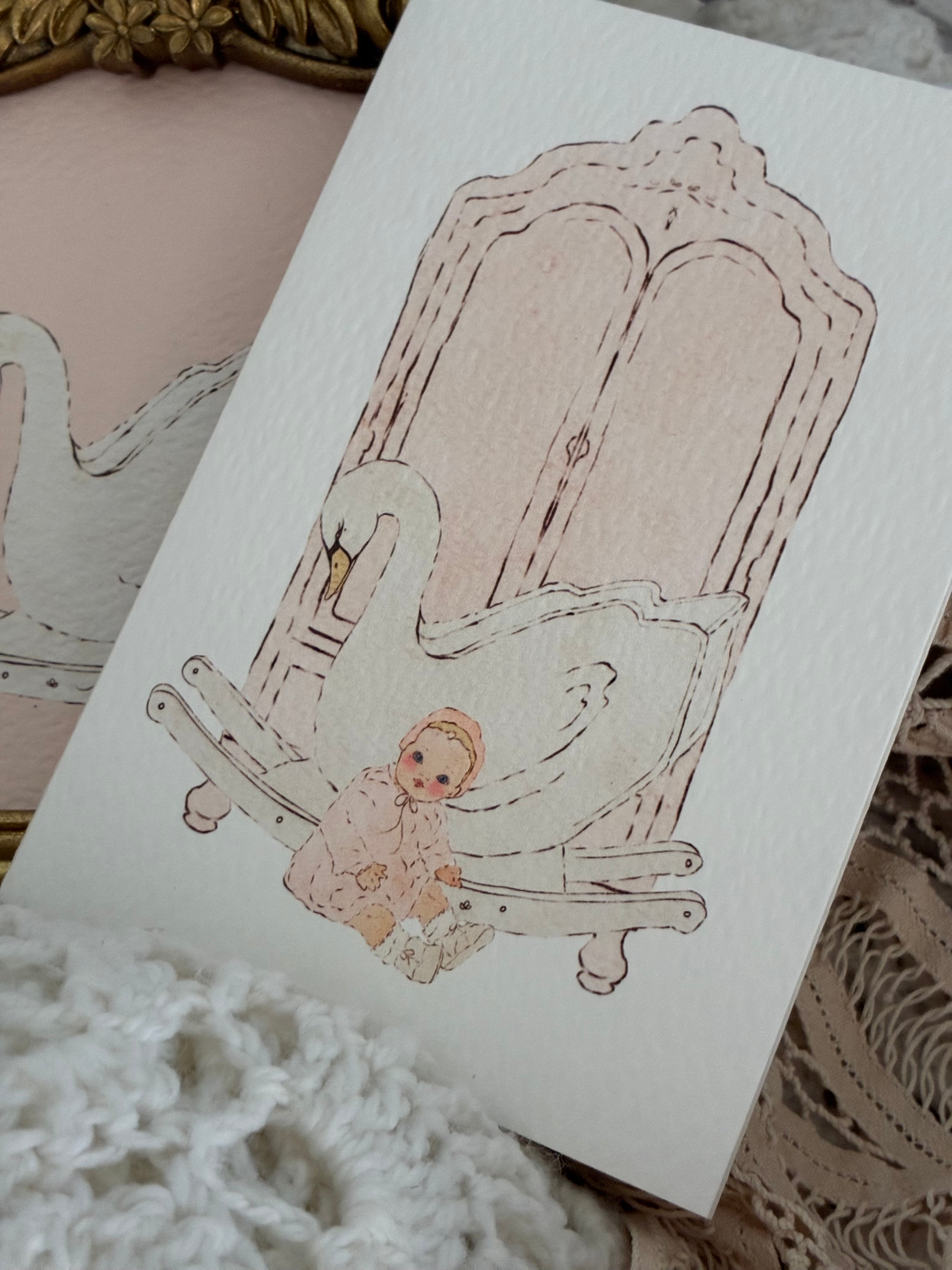Nursery | Pink | Illustrated Keepsake Card