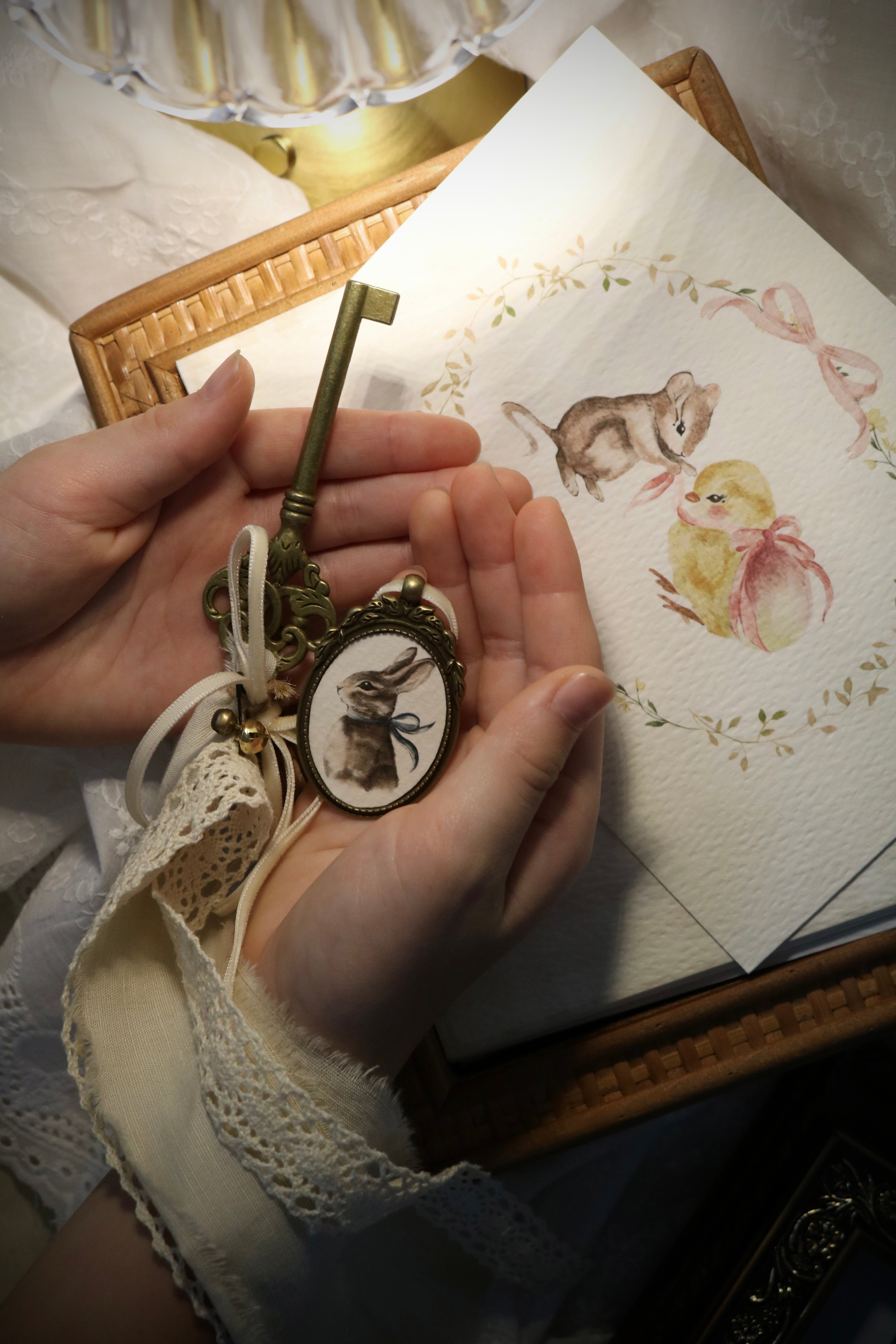 The Mouse and the Easter Chick | Art Print or Greeting Card