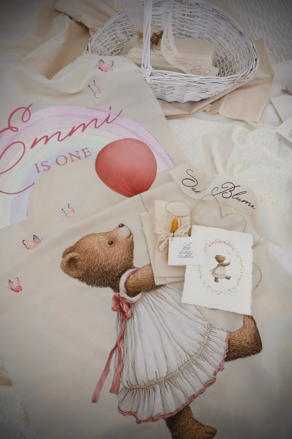 Tall Birthday Banner | Multiple Design + Fabric Options