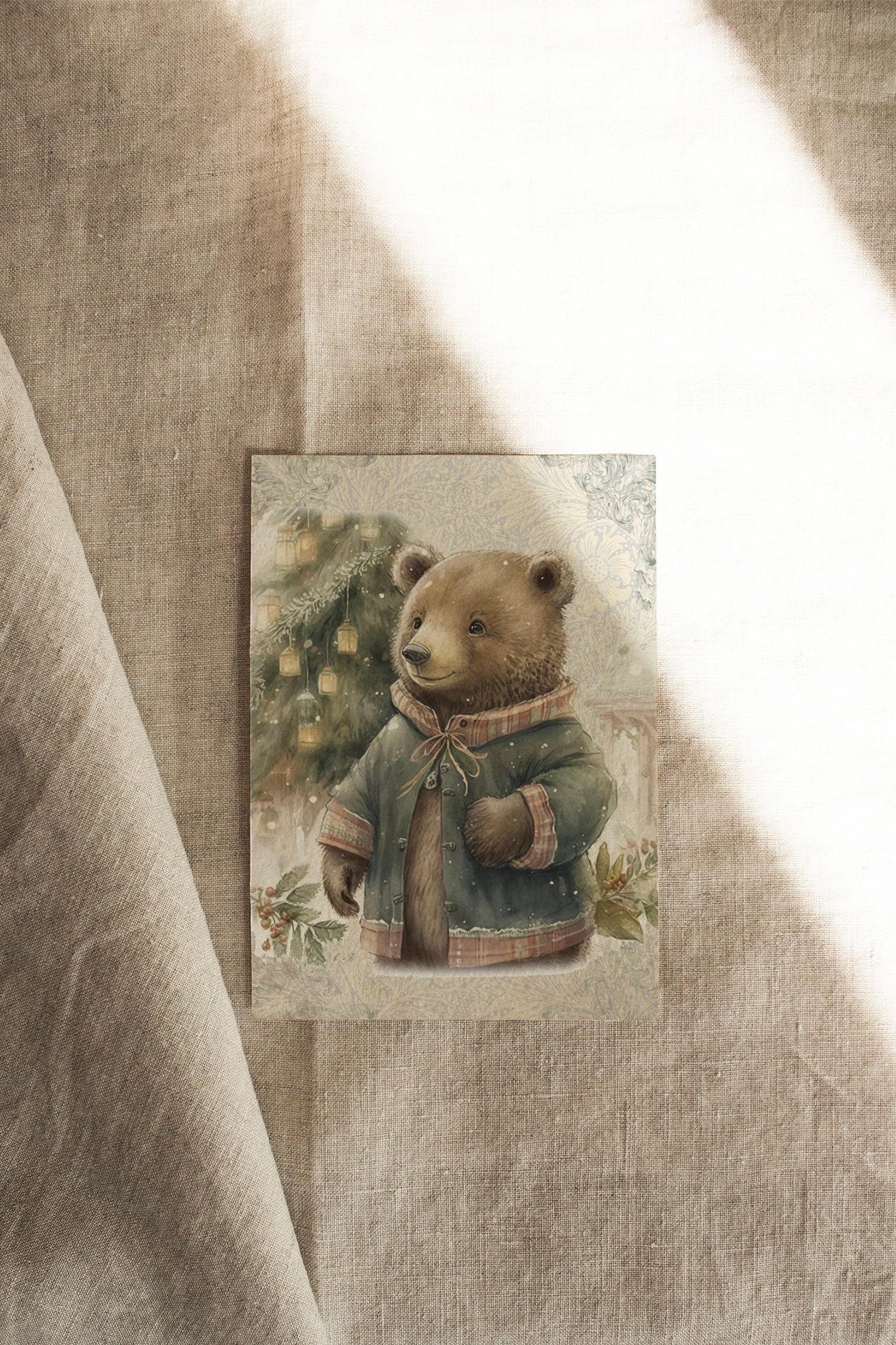 Hamish Bear | Available as Christmas Card or Print