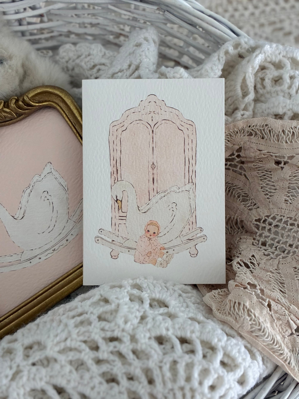 Nursery | Pink | Illustrated Keepsake Card