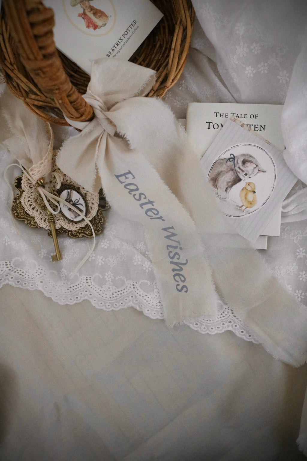 Frayed Linen Easter Ribbon