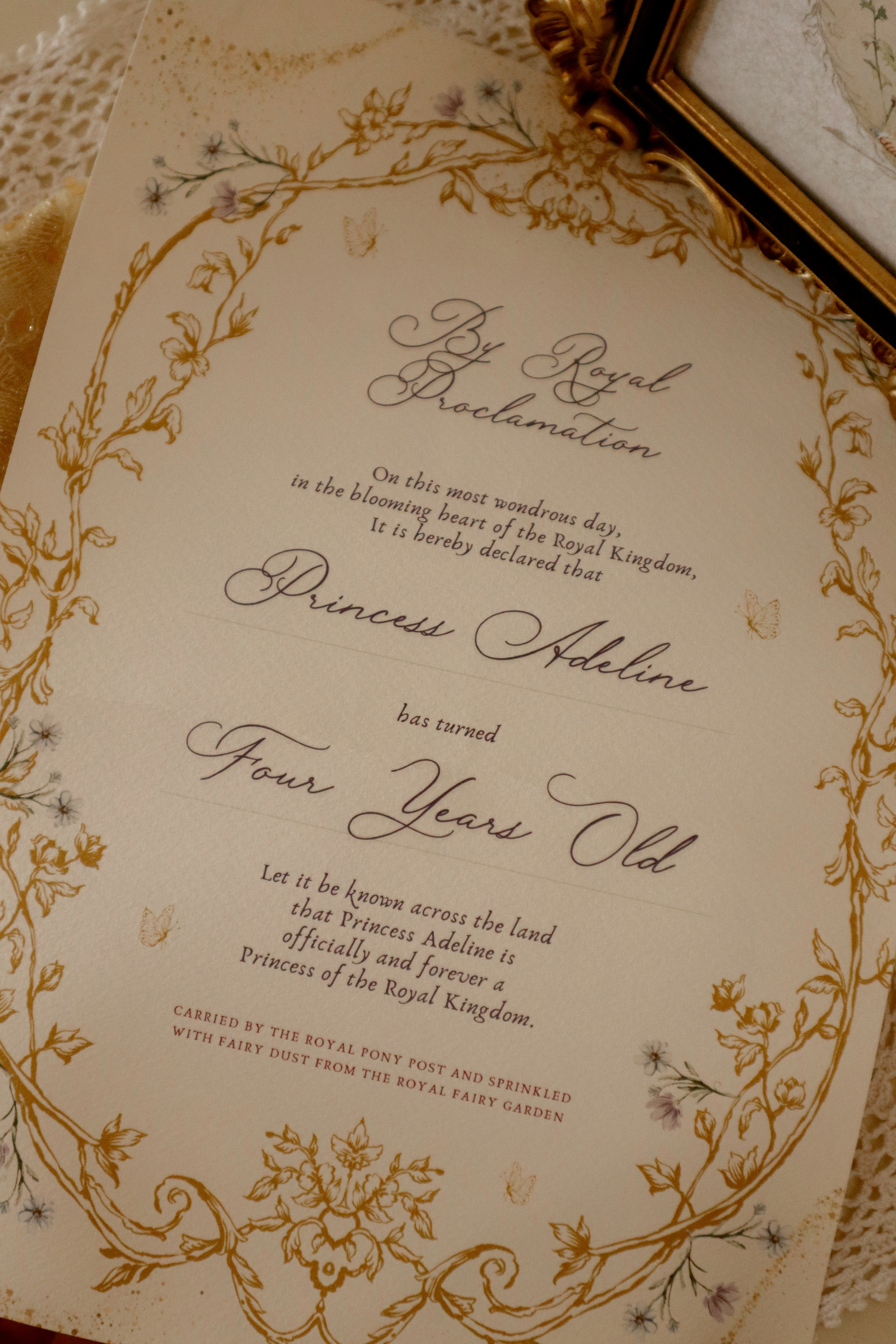 Princess Birthday Mail - Complete Keepsake Set
