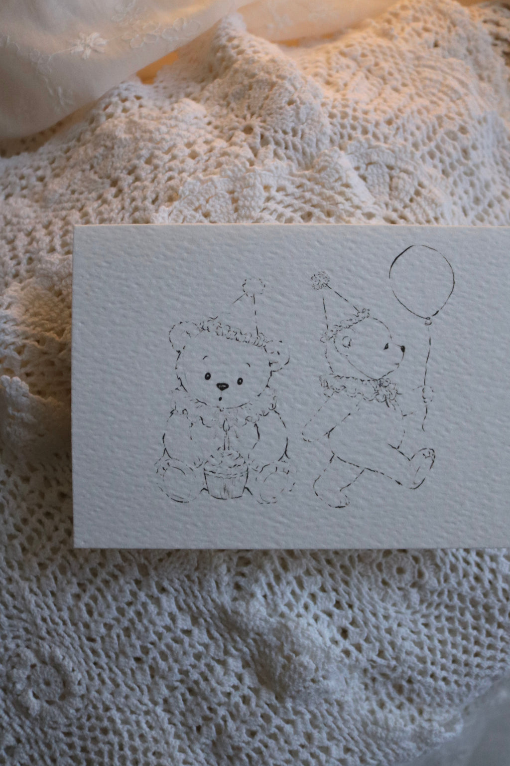 Birthday Bear | Illustrated Keepsake Card