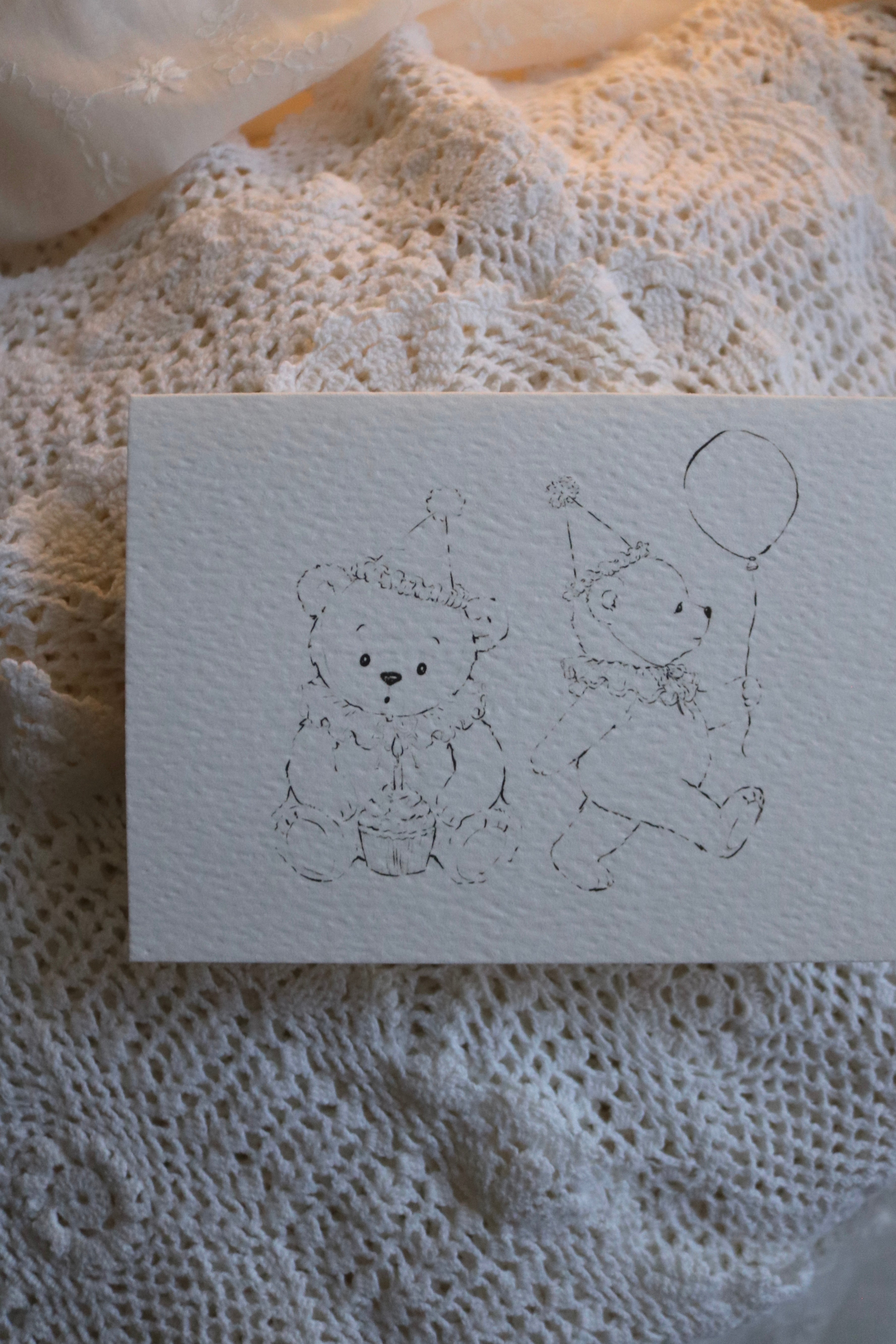 Birthday Bear | Illustrated Keepsake Card