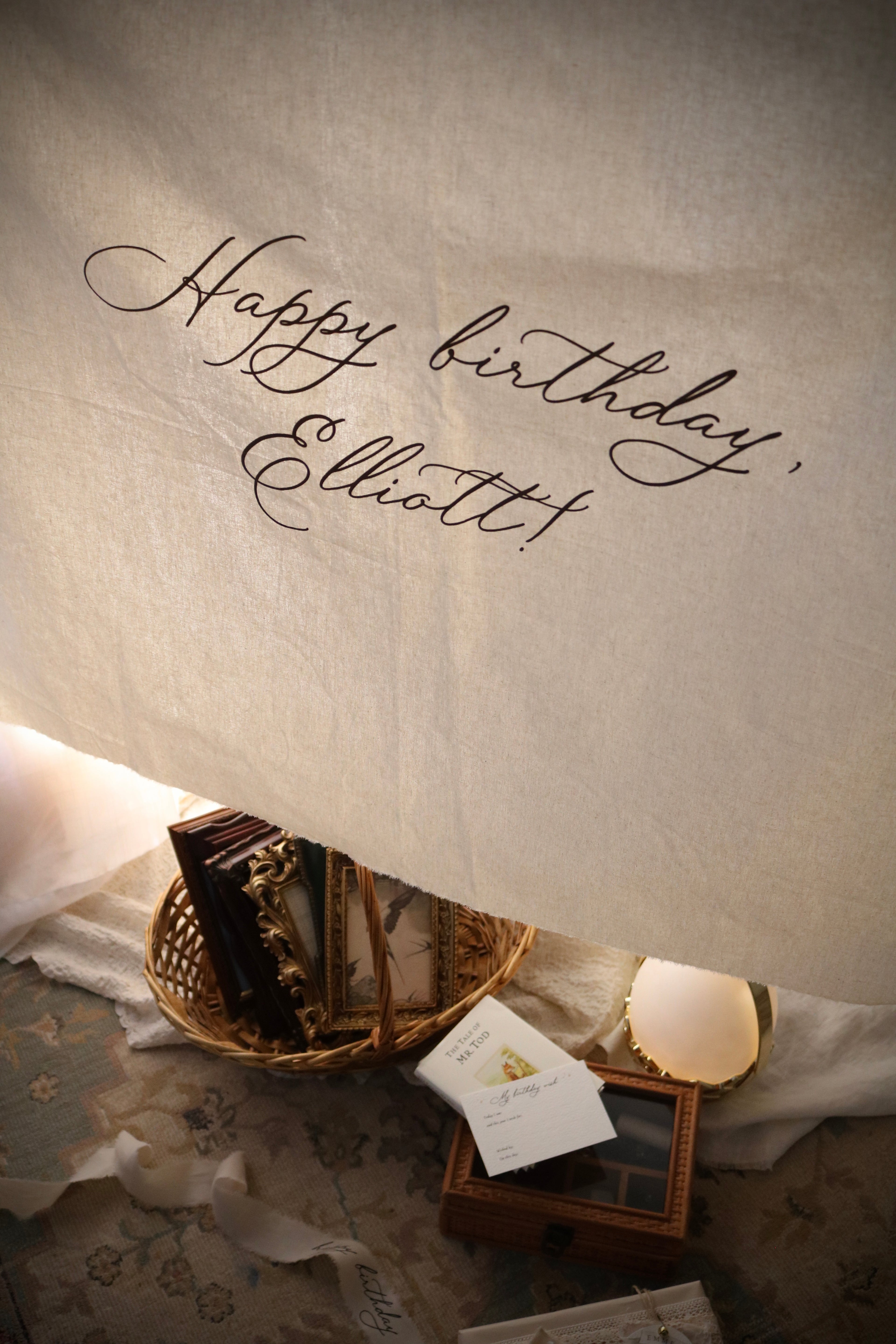 Large Birthday Banner | Multiple Design + Fabric Options