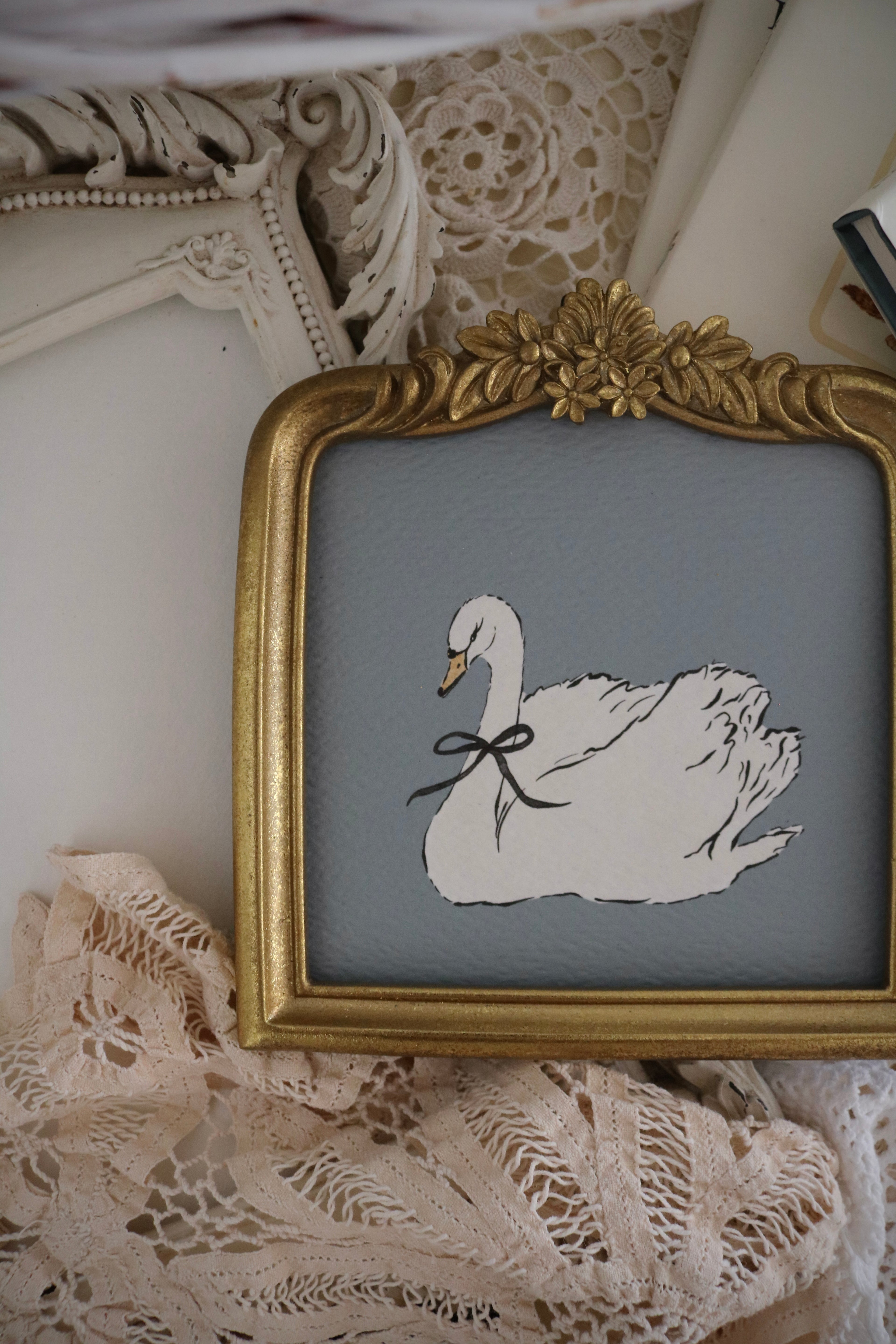 Blue Swan | Framed