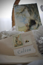Letter from the Easter Bunny with Handmade Fabric Envelope | Blue
