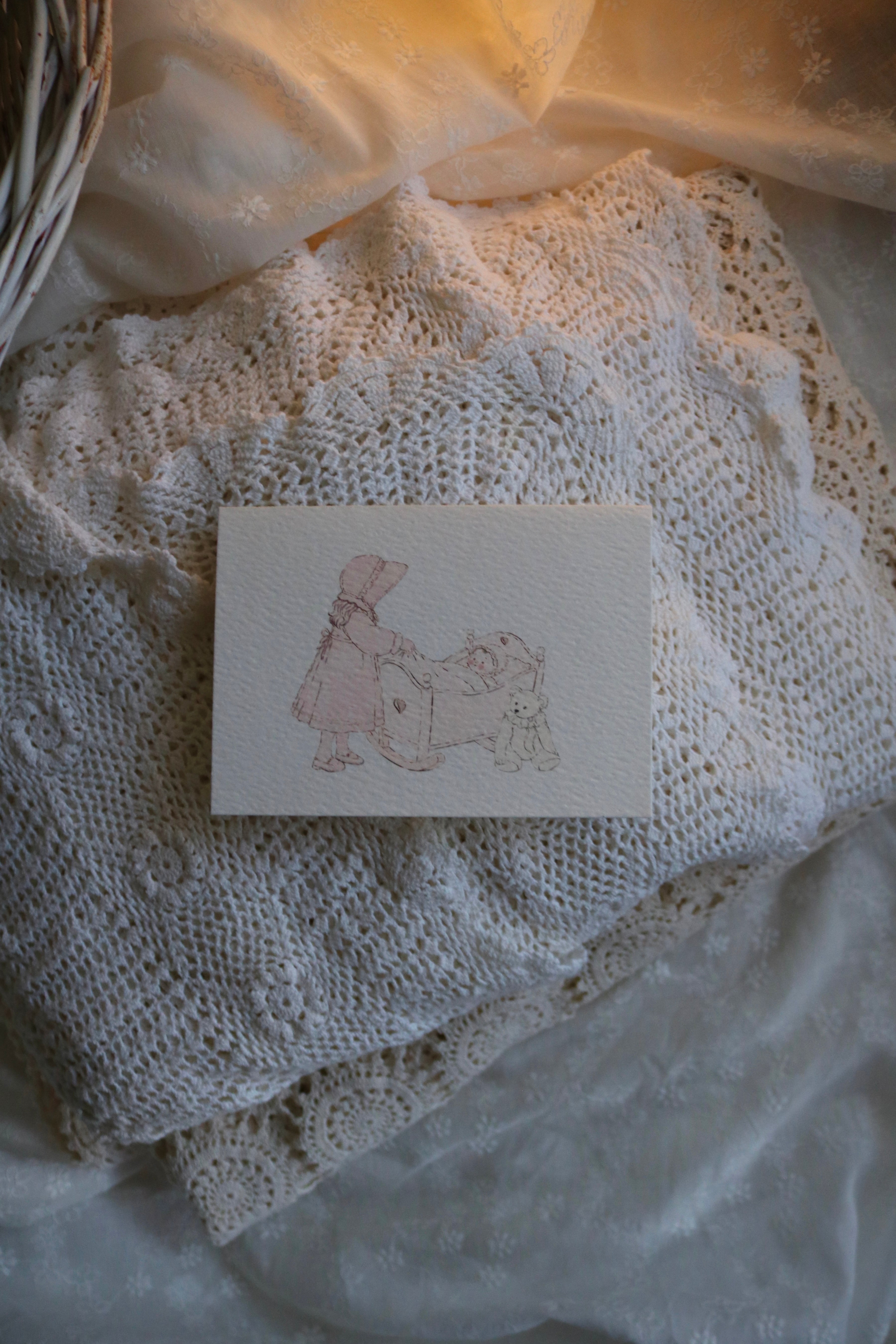 Goodnight Dolly | Illustrated Keepsake Card