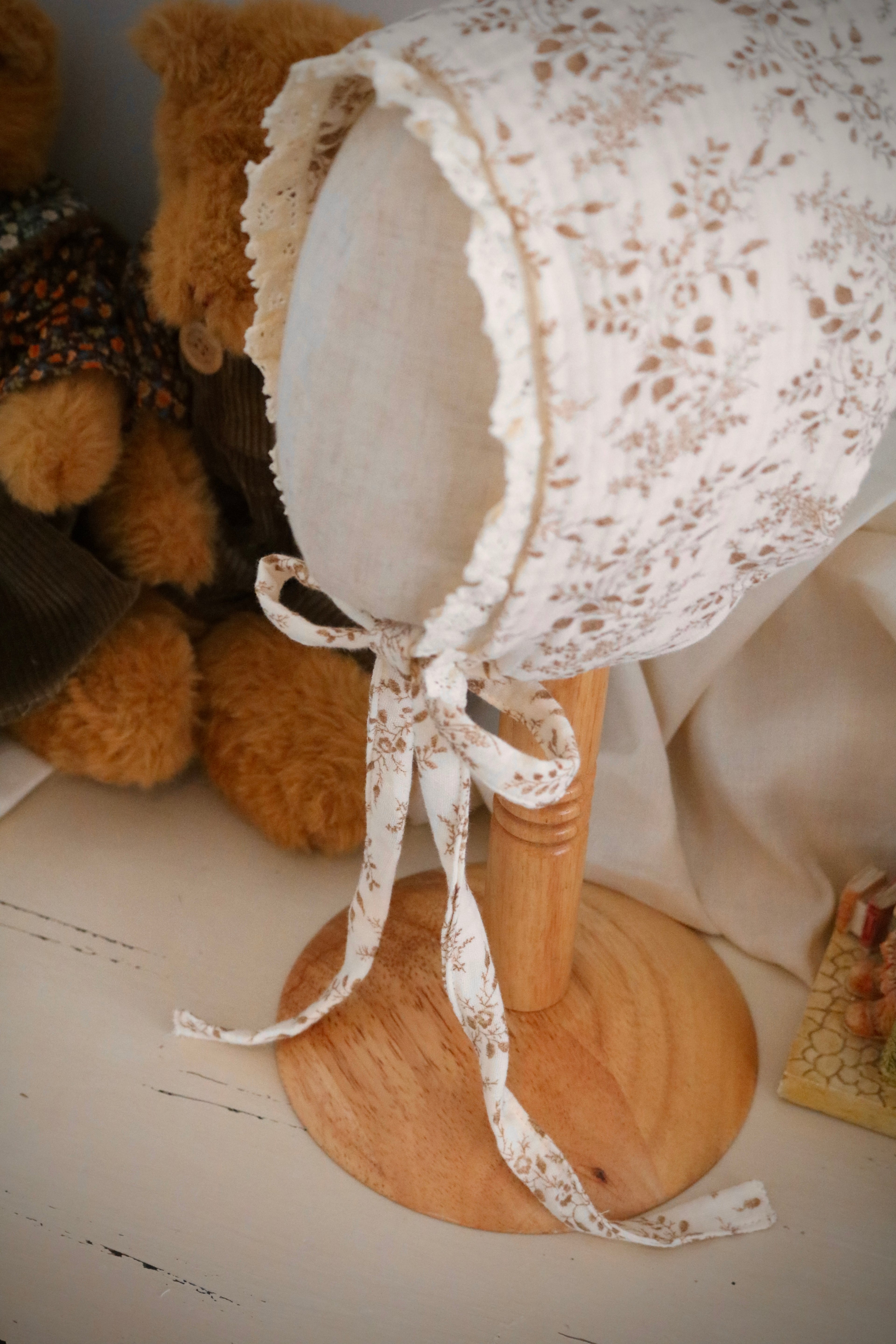 Petite Floral Pixie Bonnet
