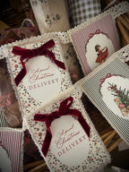 Lace and Cotton Christmas Garland | Customisable Illustrations + Text