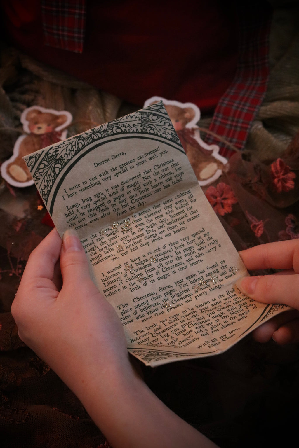 Fold Out Letter from Santa Claus