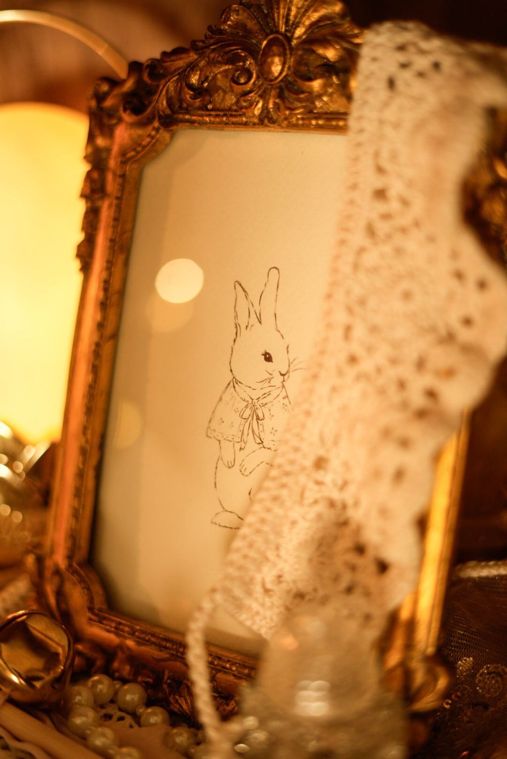 Juniper Rabbit Sketch | Art Print