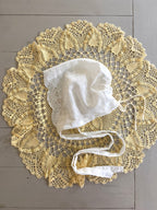 Embroidered Cotton Bonnet