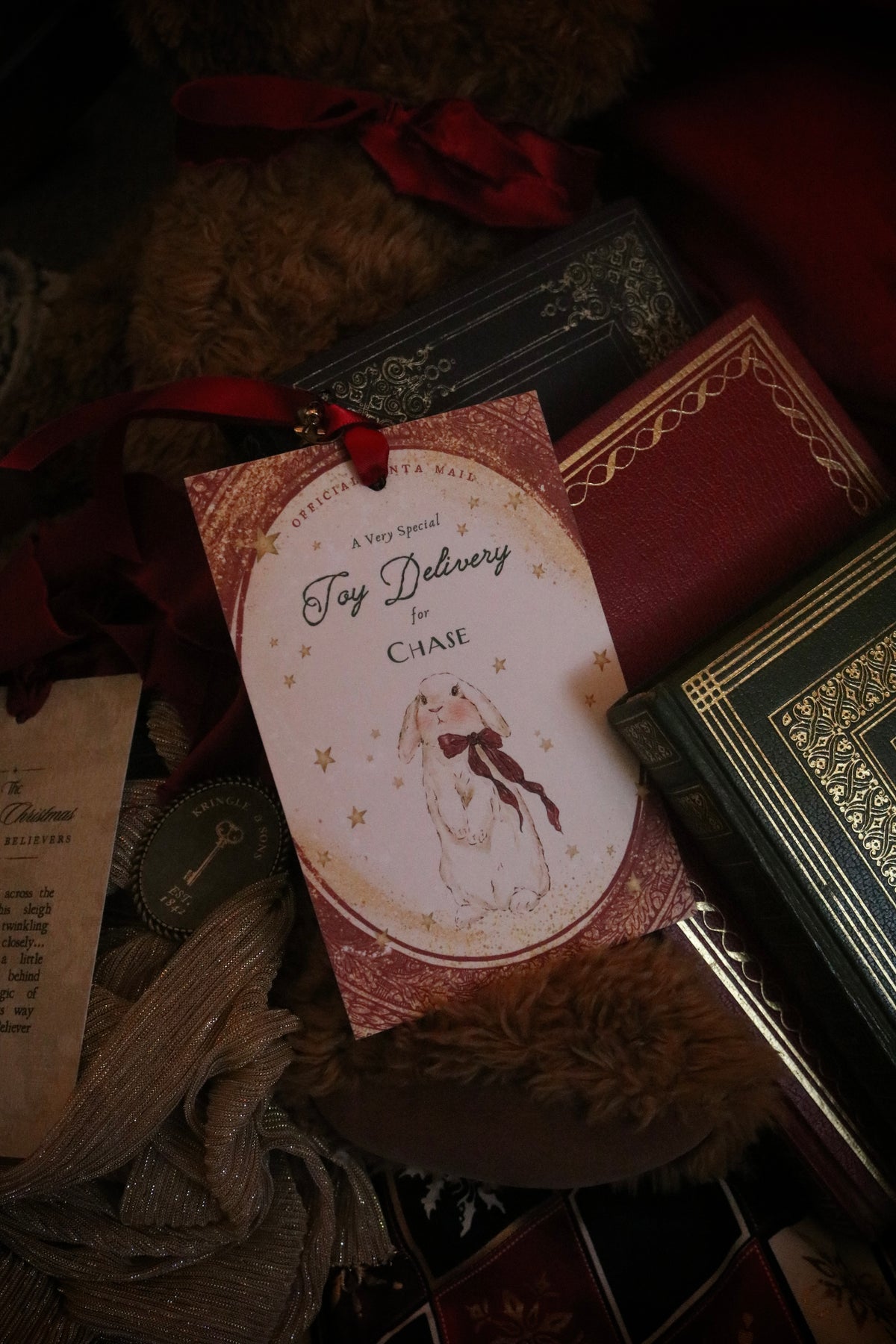 Personalised Toy Gift Tag from Santa