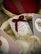 Lace and Cotton Christmas Garland | Customisable Illustrations + Text