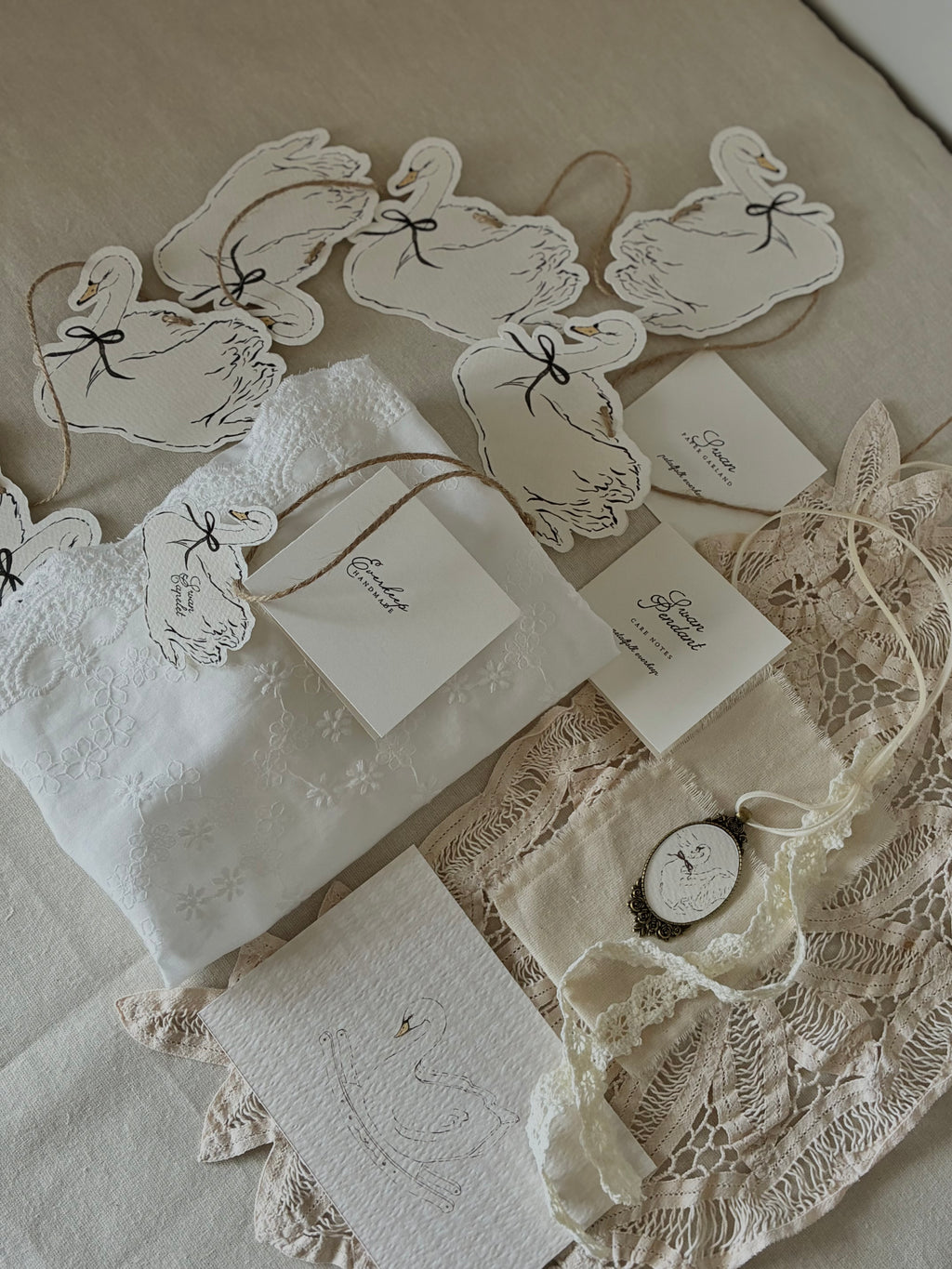 Swan Paper Garland