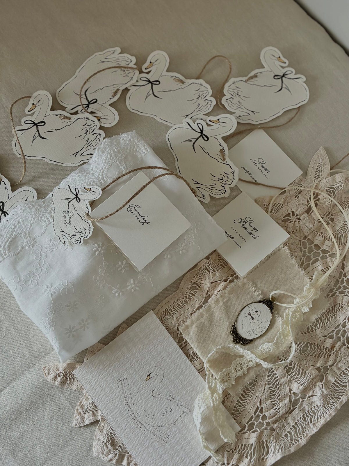Swan Paper Garland