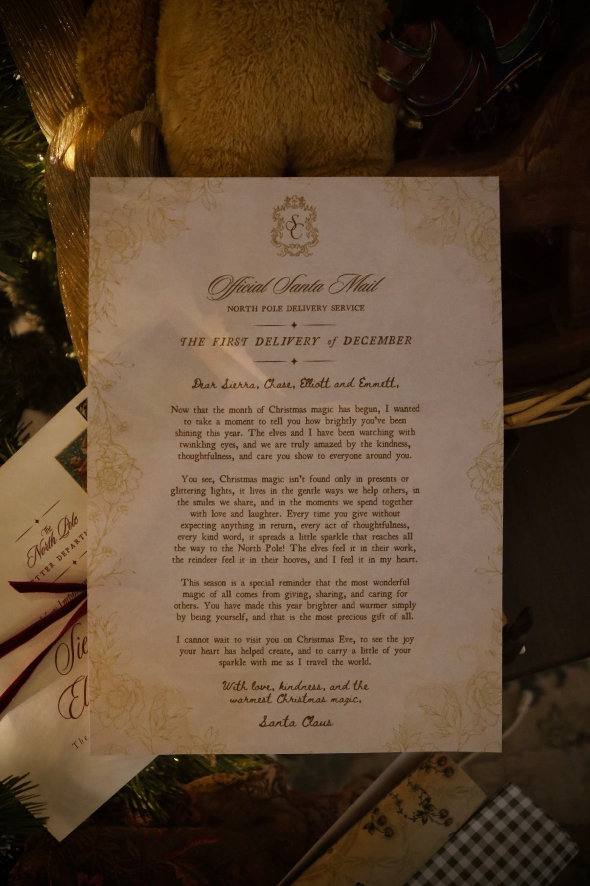The First Delivery of December | Letter from Santa