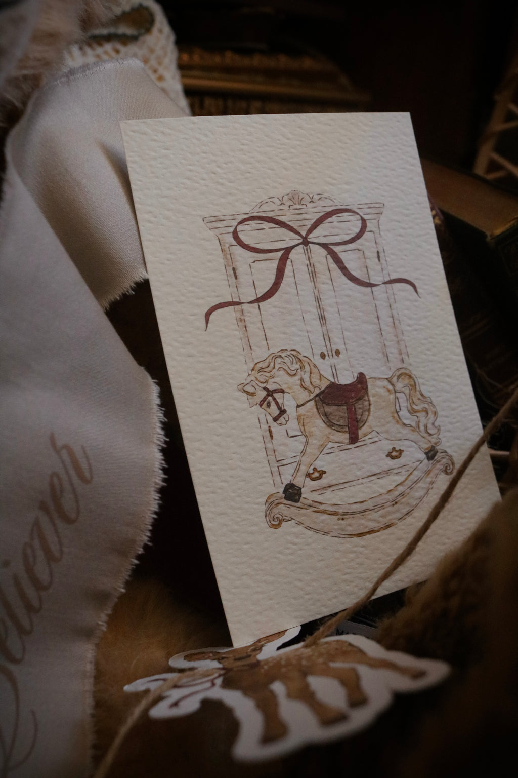 Rocking Horse | Available as Christmas Card or Print