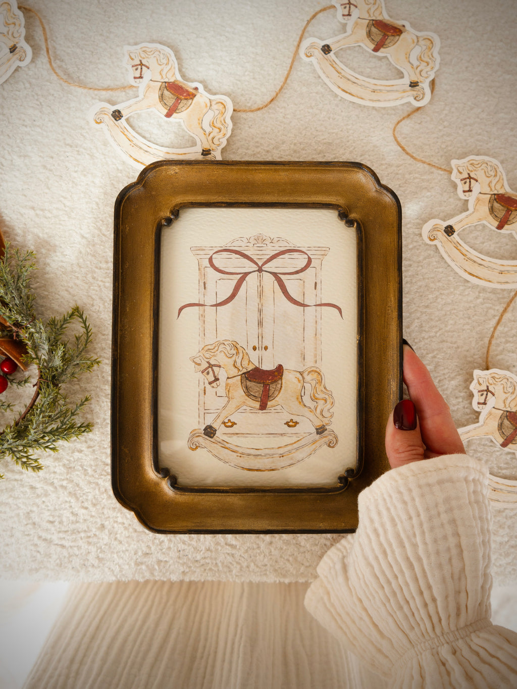 Rocking Horse | Available as Christmas Card or Print