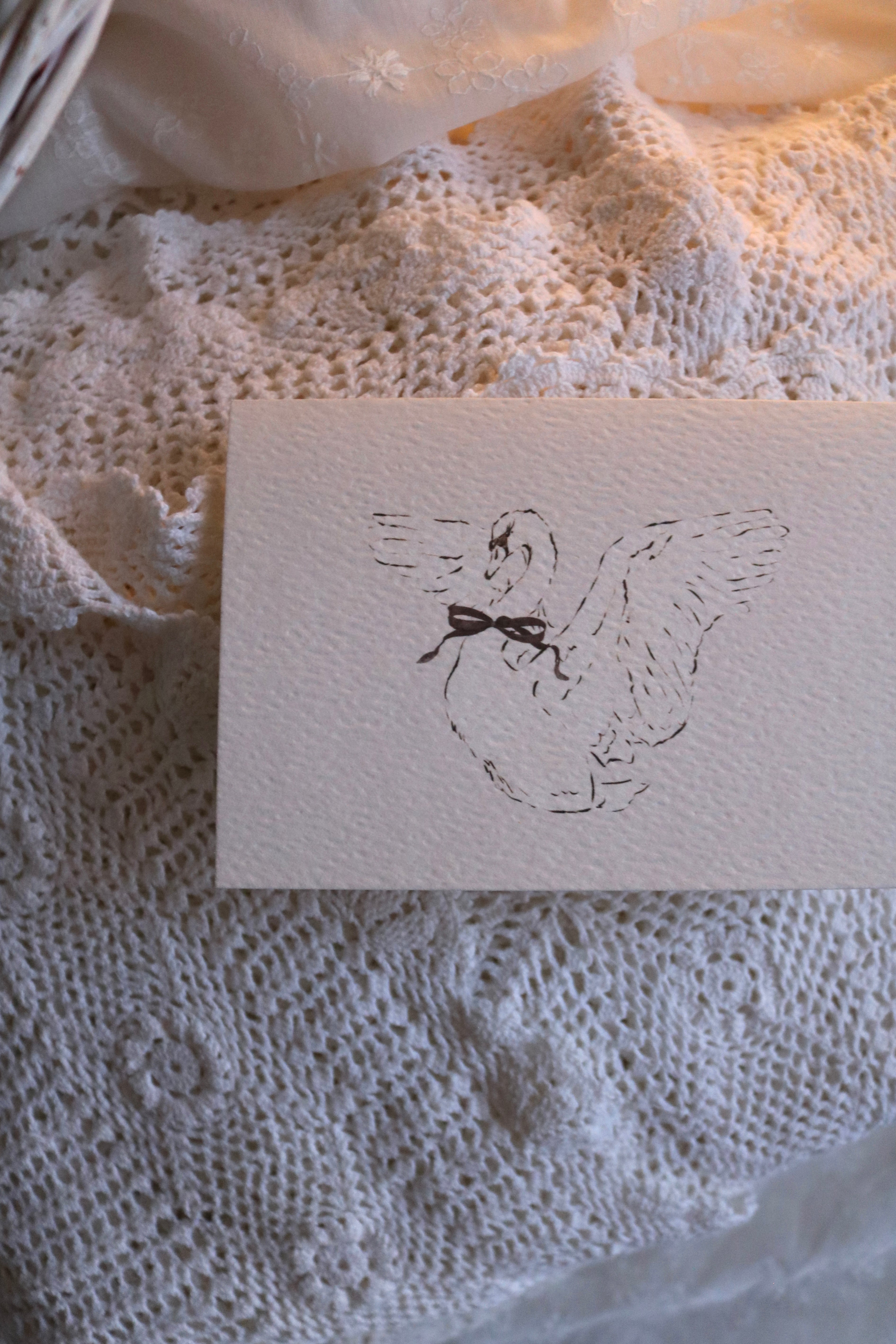 Swan | Illustrated Keepsake Card