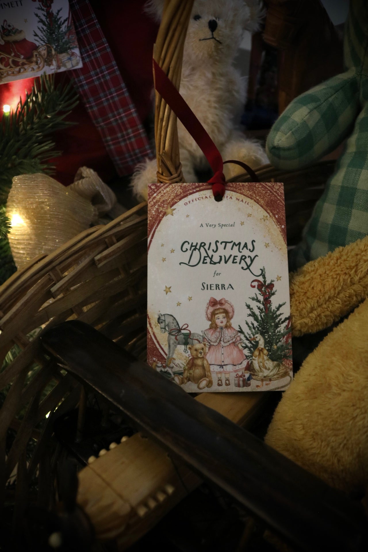Illustrated Special Gift Tag from Santa