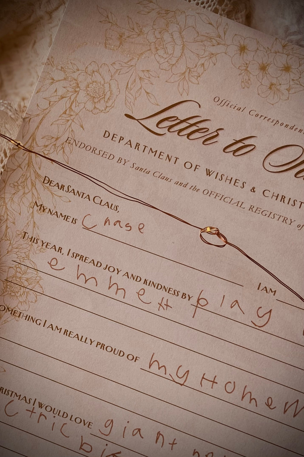 Write a Letter to Santa | Includes Envelope + Vintage Stamps