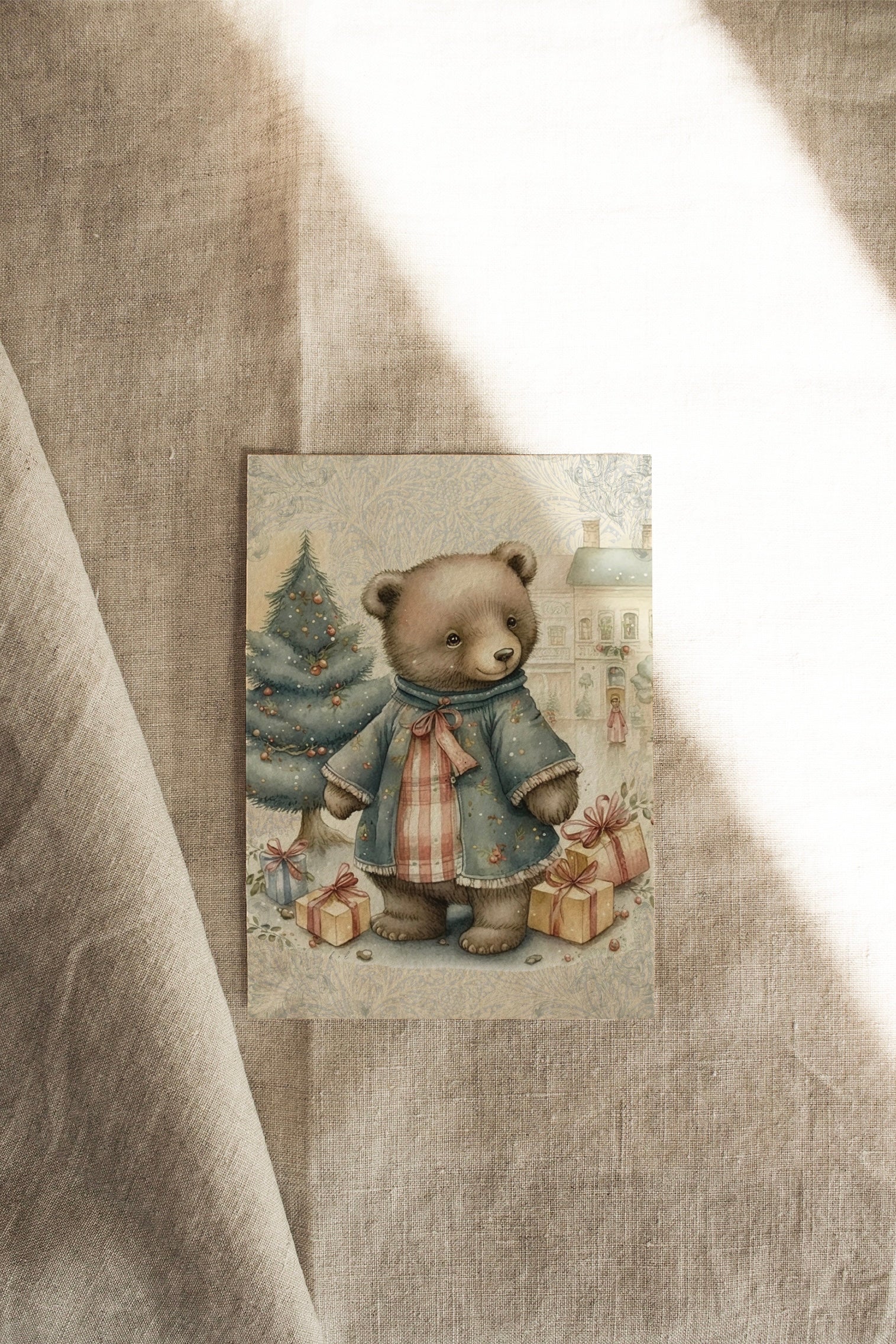 Evander Bear | Available as Christmas Card or Print