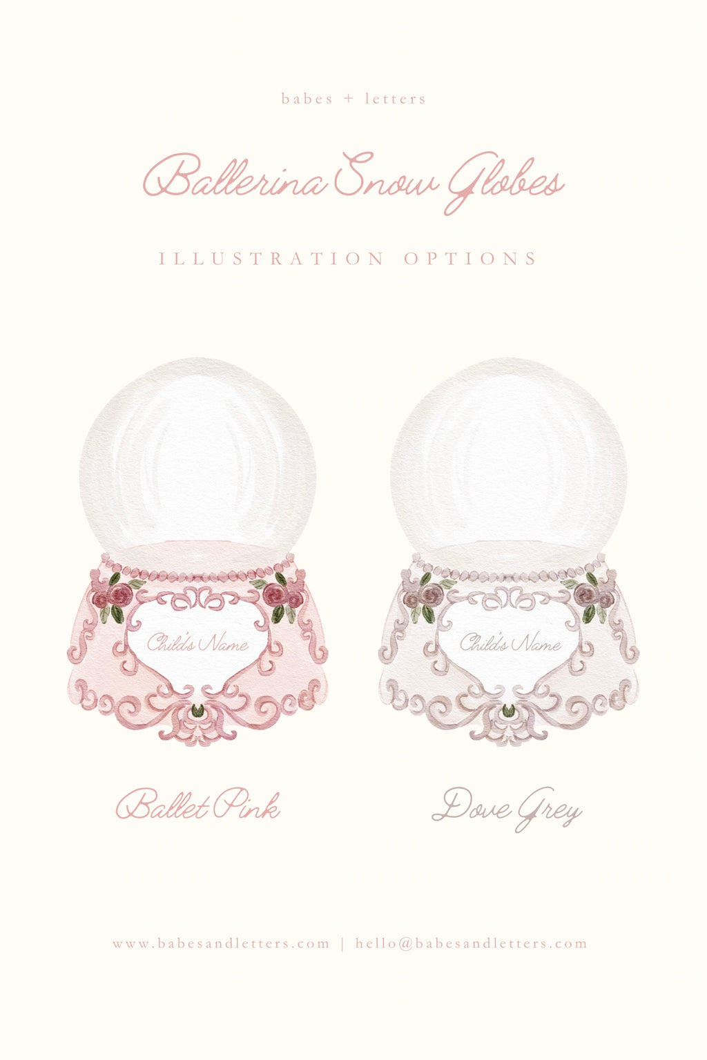 Personalised Ballerina Snow Globe | Petite Étoile