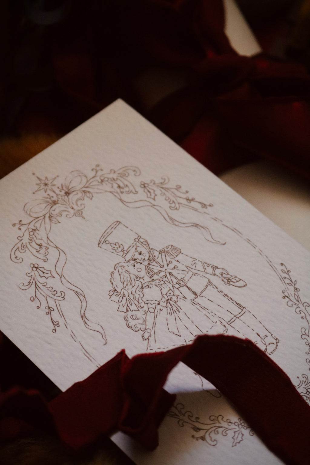 Toy Soldier and Dolly Sketch | Available as Christmas Card or Print