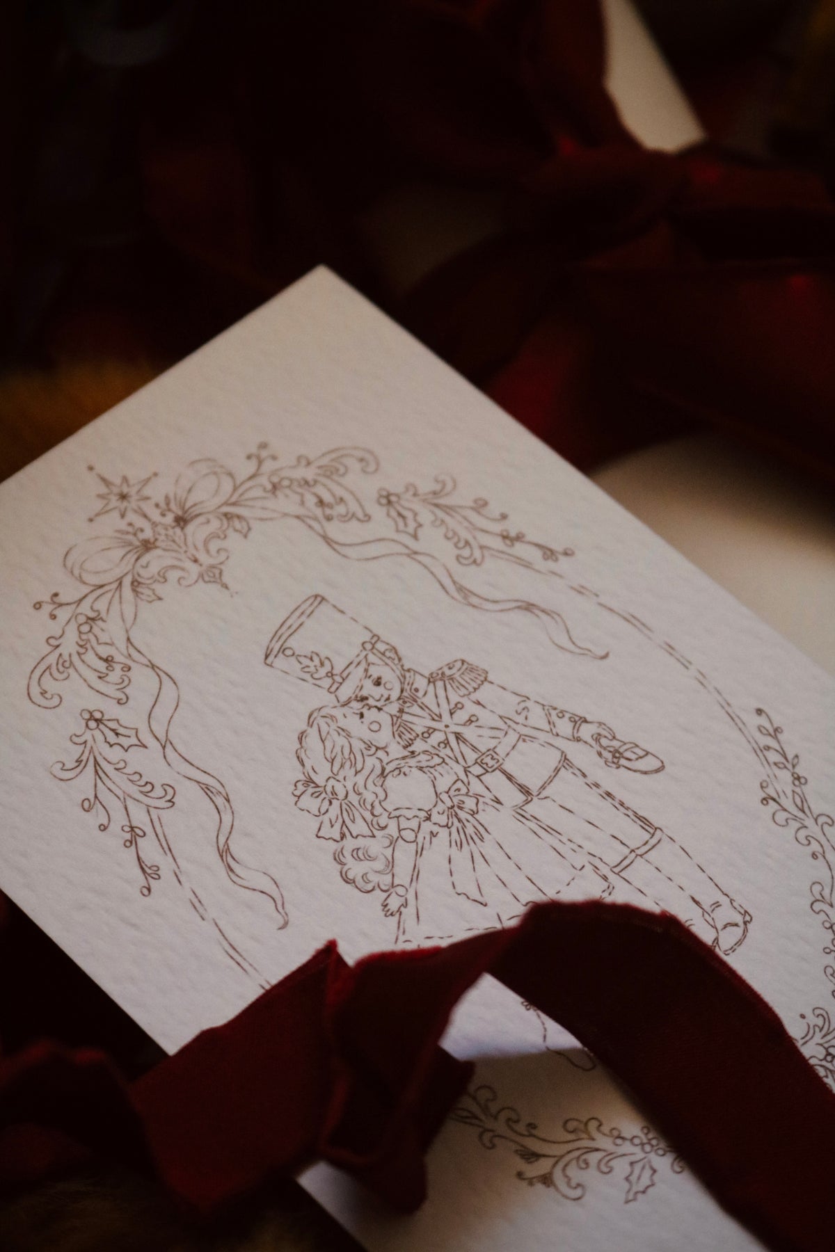 Toy Soldier and Dolly Sketch | Available as Christmas Card or Print