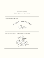Small Birthday Banner with Custom Text