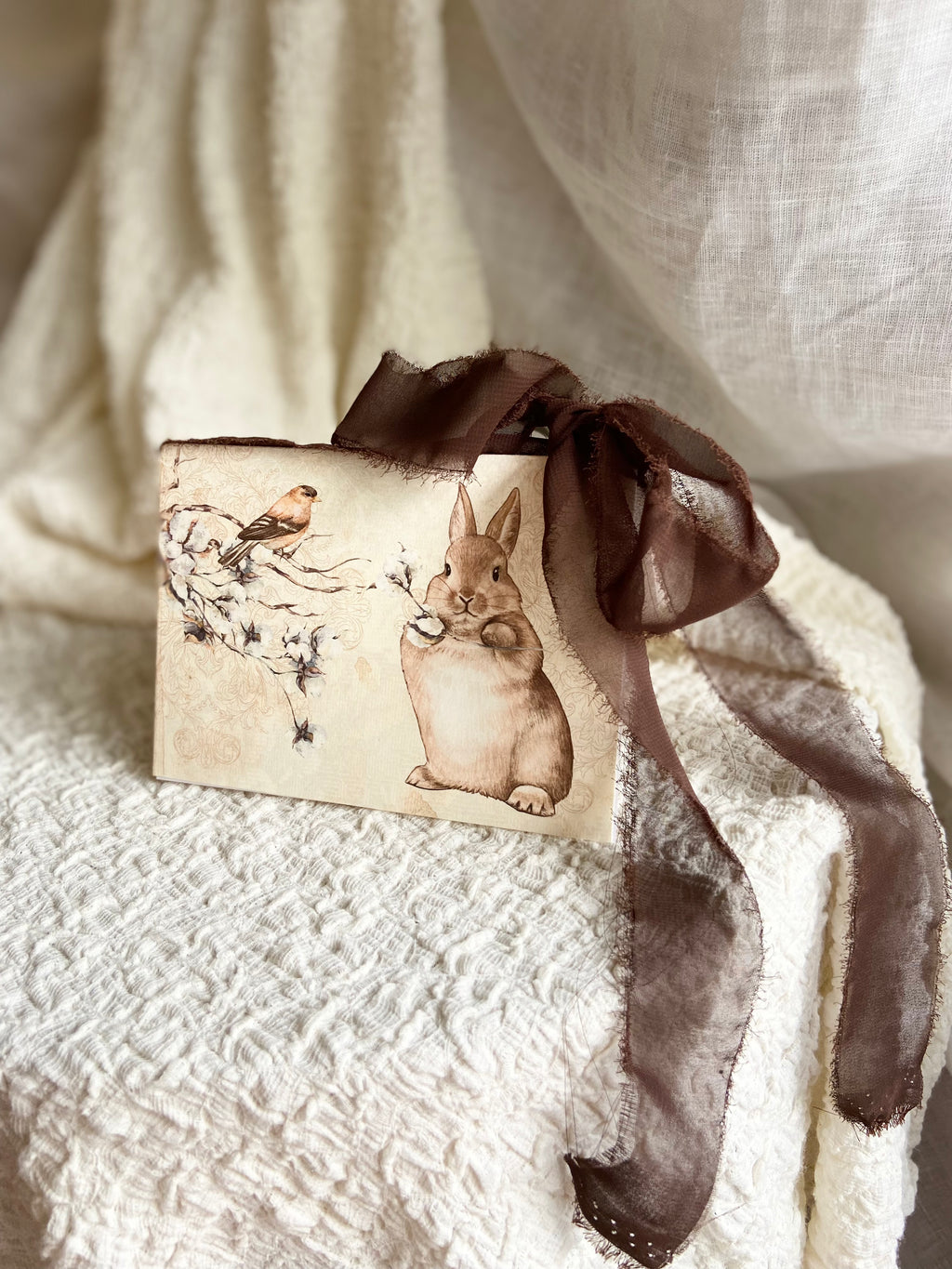 Wilbur Bunny | Artisan Easter Card – Petalfolk Everkeep