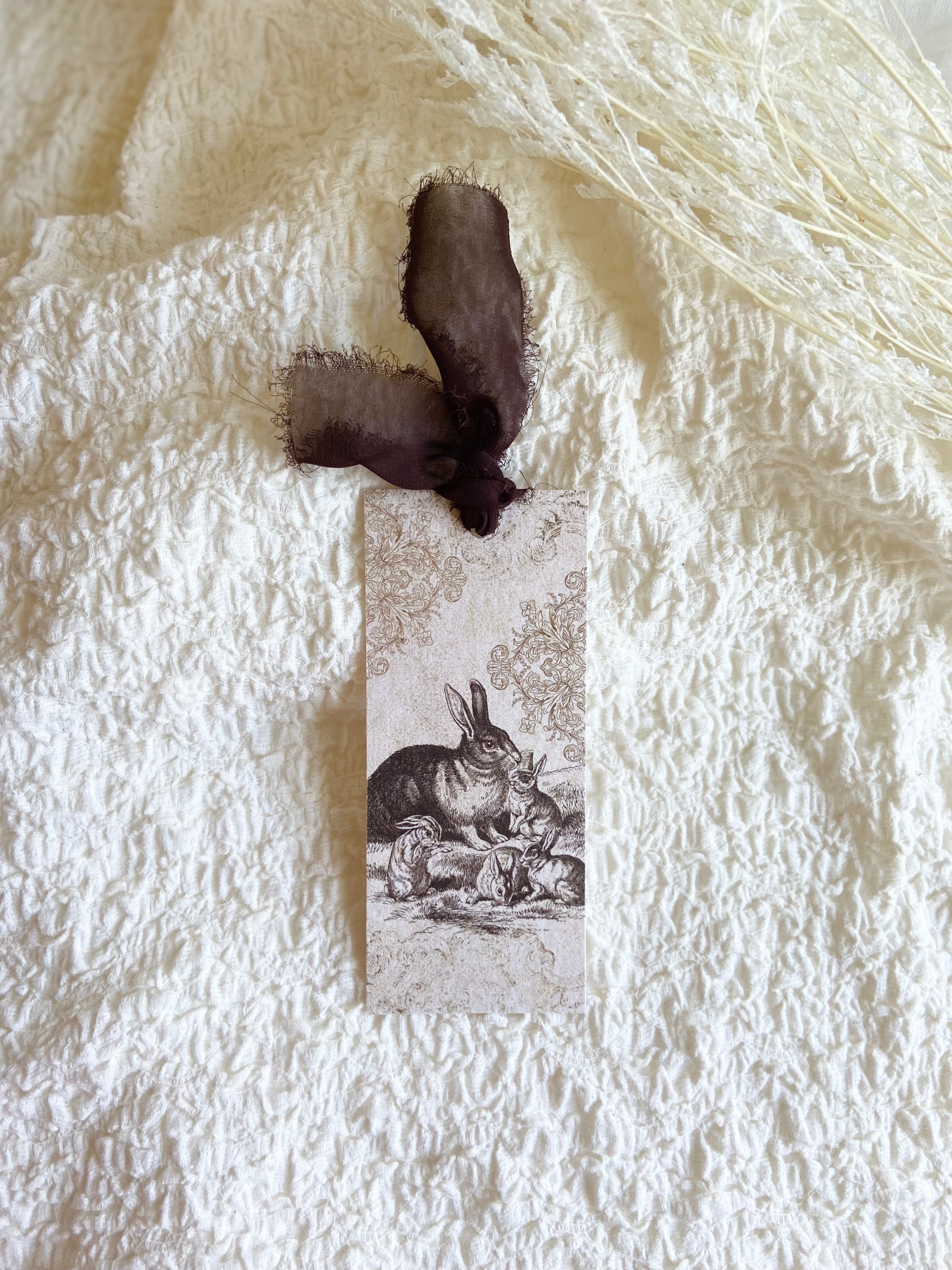Briar & Her Baby Bunnies | Artisan Easter Bookmark